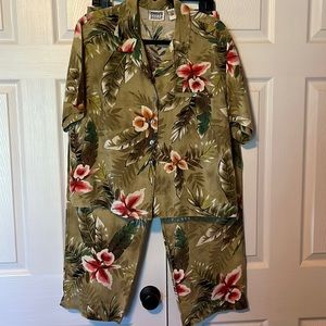 Sz 2 Chico’s 2 Pc Linen Set - Shirt & Pants